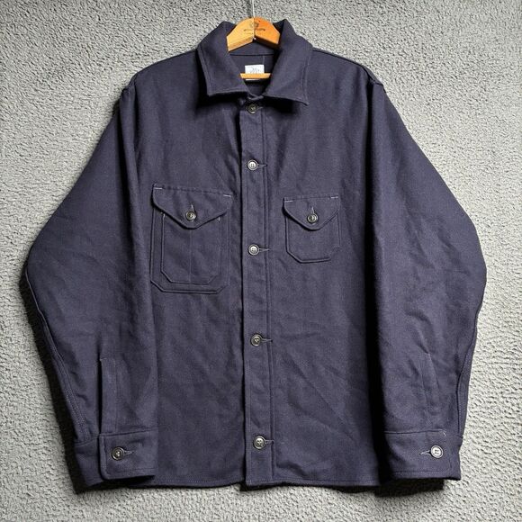 POST O'ALLS CRUZER JACKET XL Wool Shacket  Shirt Work USA Made Work Military - Picture 1 of 13